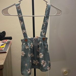 NWT Baileys Blossoms Floral Suspender Skirt